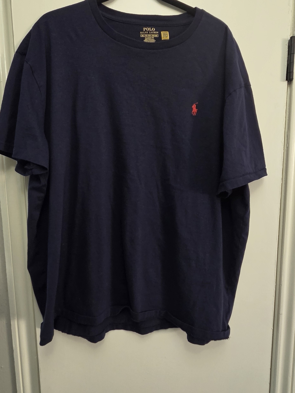 Polo by Ralph Lauren Navy Tee with Red Pony Logo